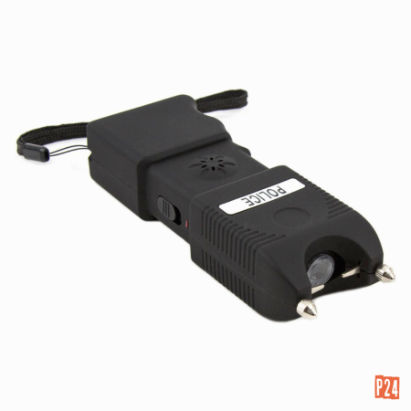 Elektrický paralyzér POLICE se svítilnou a alarmem