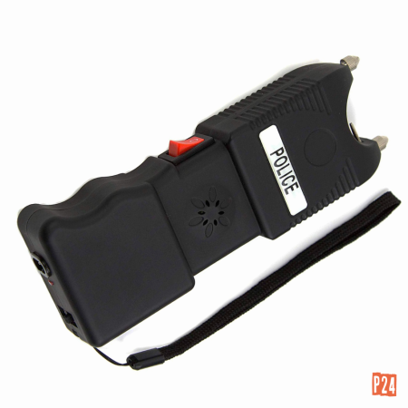 Elektrický paralyzér POLICE se svítilnou a alarmem